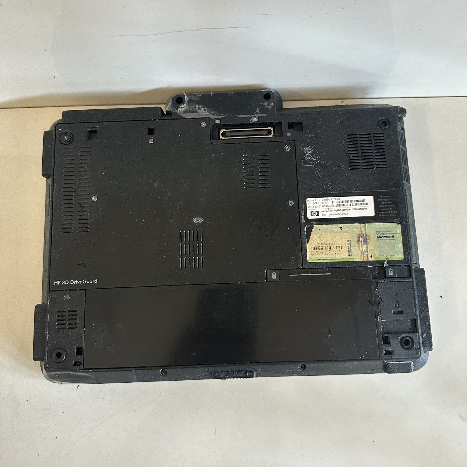 HP EliteBook 2730p 12.1” Laptop Tablet PC C2D 1GB RAM No HDD – Scraps/Salvage