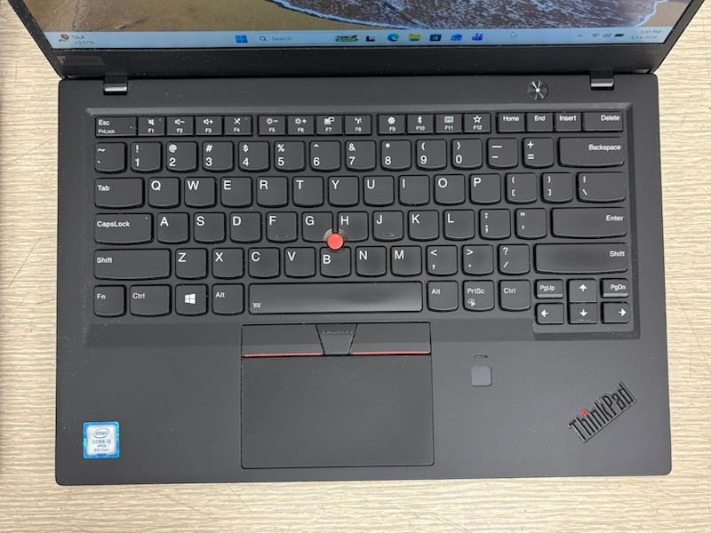 3x Lenovo ThinkPad X1 Carbon Gen 6 i5-8350U 1.70GHz 8GB 256GB W11P Laptop (Lot)