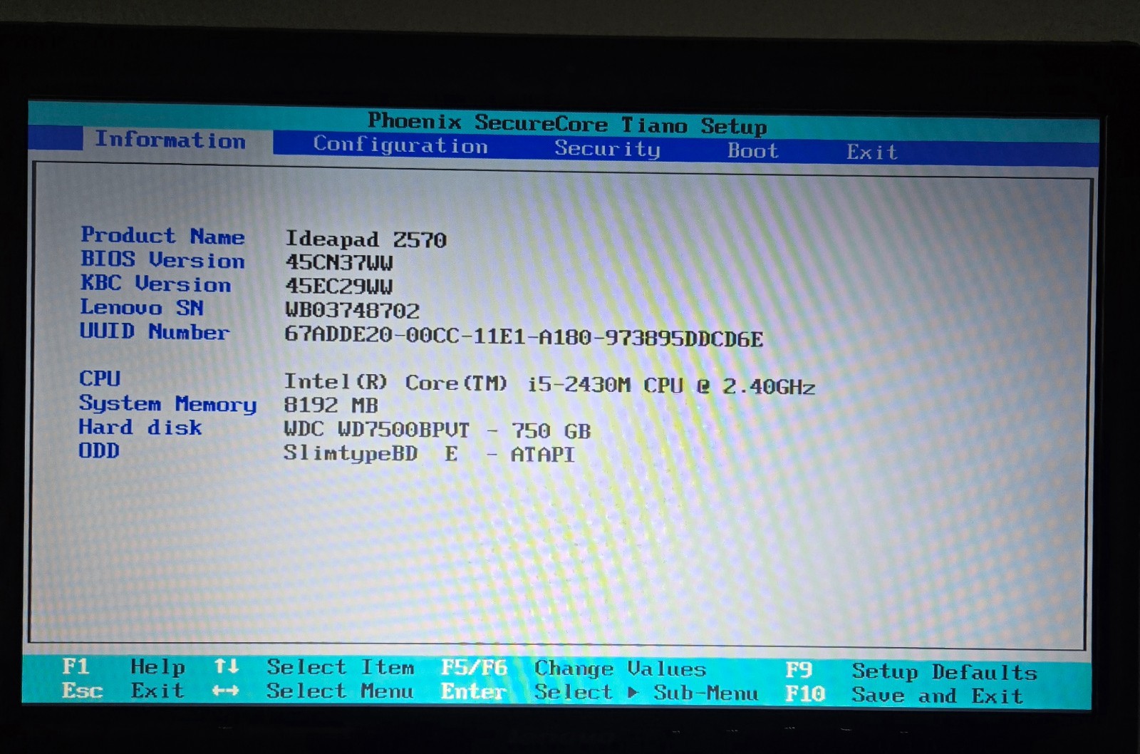 Lenovo ThinkPad Z570 15.6″ Laptop Intel i5 2430M 8GB 750GB HDD NO OS (FL)