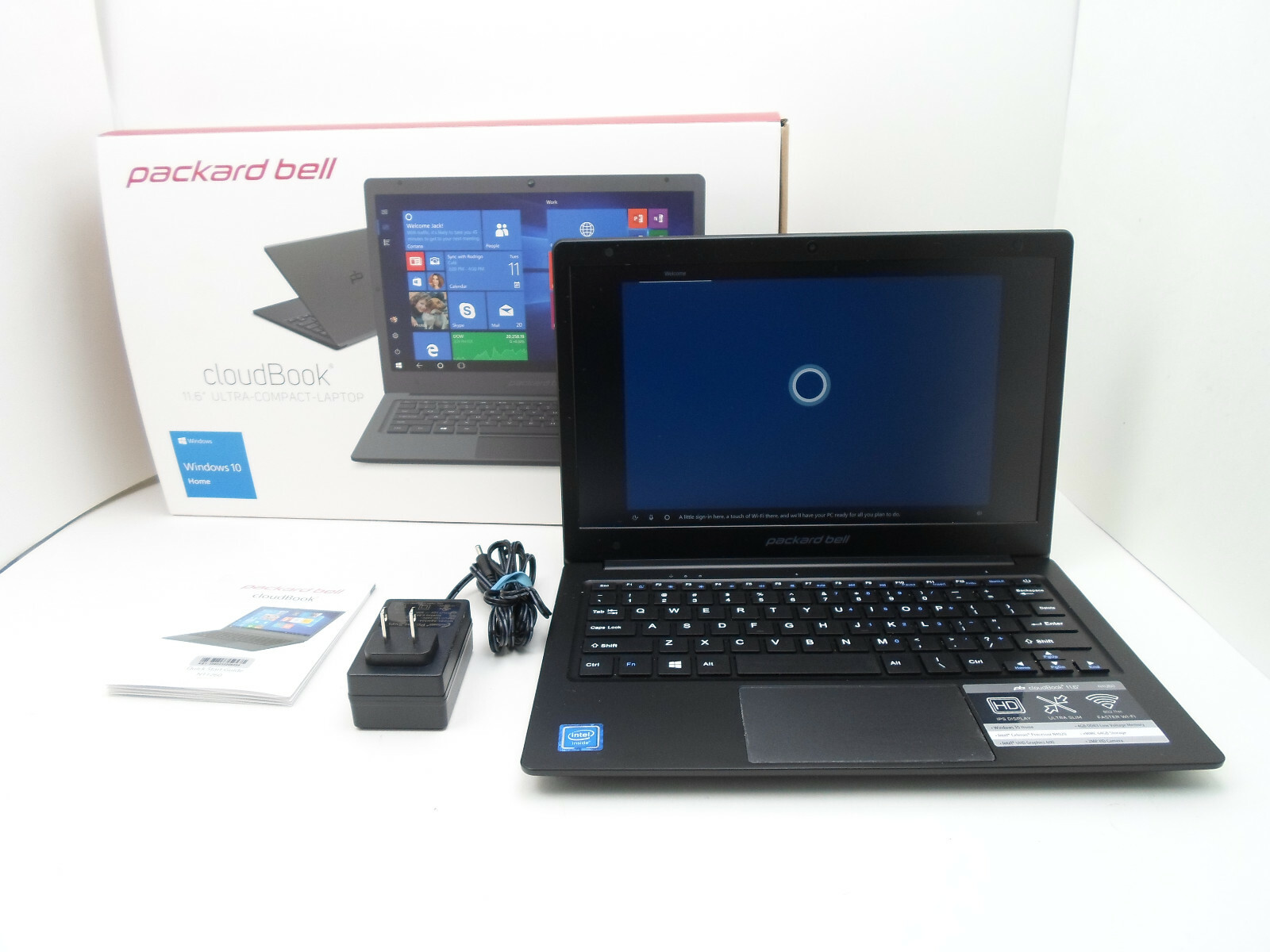 Packard Bell N11260 cloudBook Laptop 11.6″ 64GB 1.10GHz 4GB (O15907-1 IR) S2
