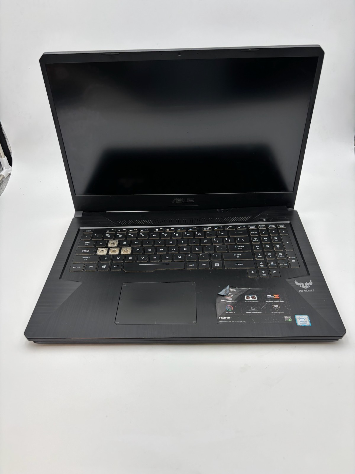 ASUS TUF Gaming FX705G 17.3″ 256 GB SSD 8 GB RAM i7-8th Gen GTX1060 As For Parts