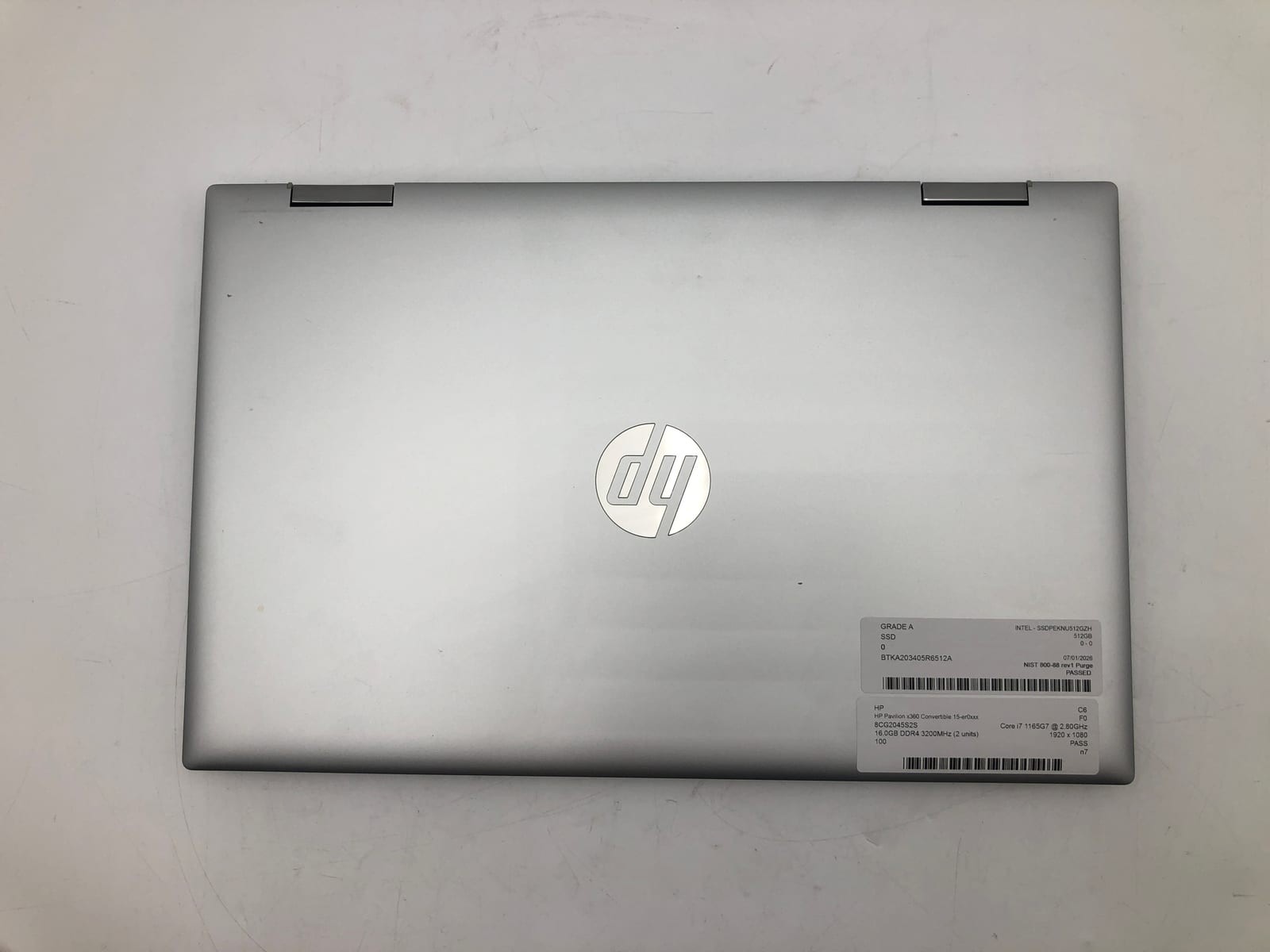 HP | HP Pavilion x360 Convertible 15-er0xxx | i7-1165G7 | 16GB | | 100% Battery