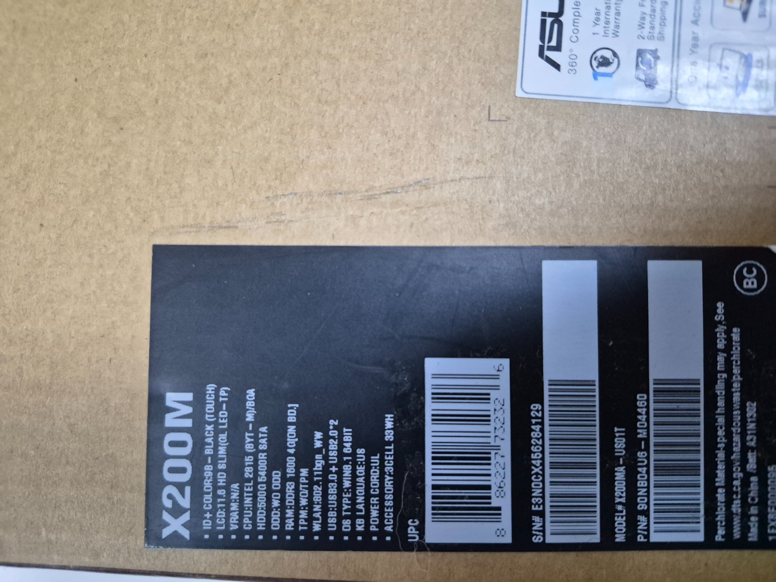 Asus X200M Intel Celeron N2830 4 GB 500GB HDD