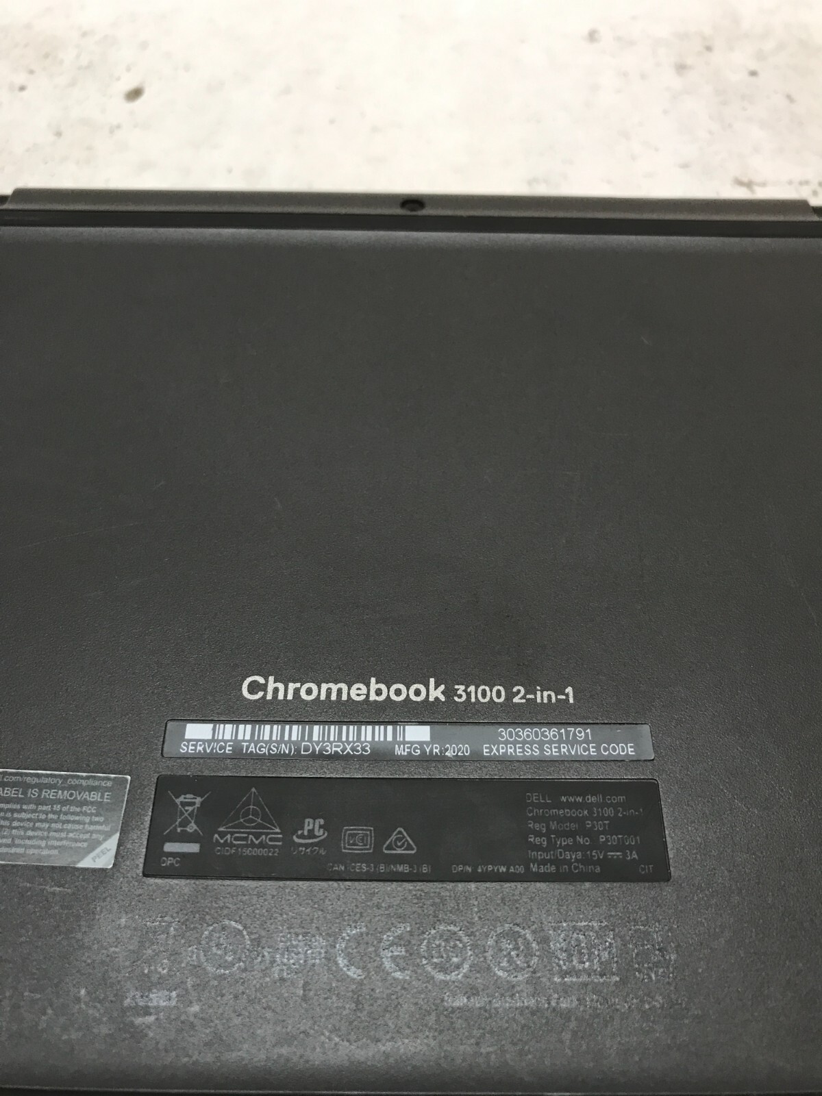 Dell 3100 2-in-1 Chromebook 11.6″ Celeron 4GB RAM 16GB eMMC *Read Desc* – – DW