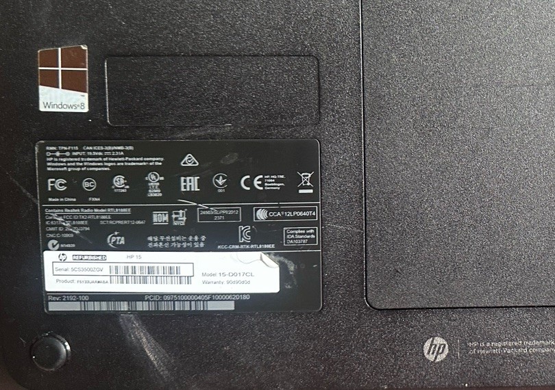 HP 15-D017CL 15.6″ Red Laptop Celeron 2.16GHz 4GB 500GB HDD Win 8