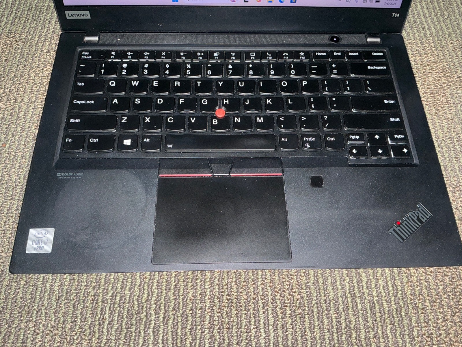 Lenovo ThinkPad T14s Gen 1 i7-10610U 16GB DDR4 512GB NVME Win 11 Pro
