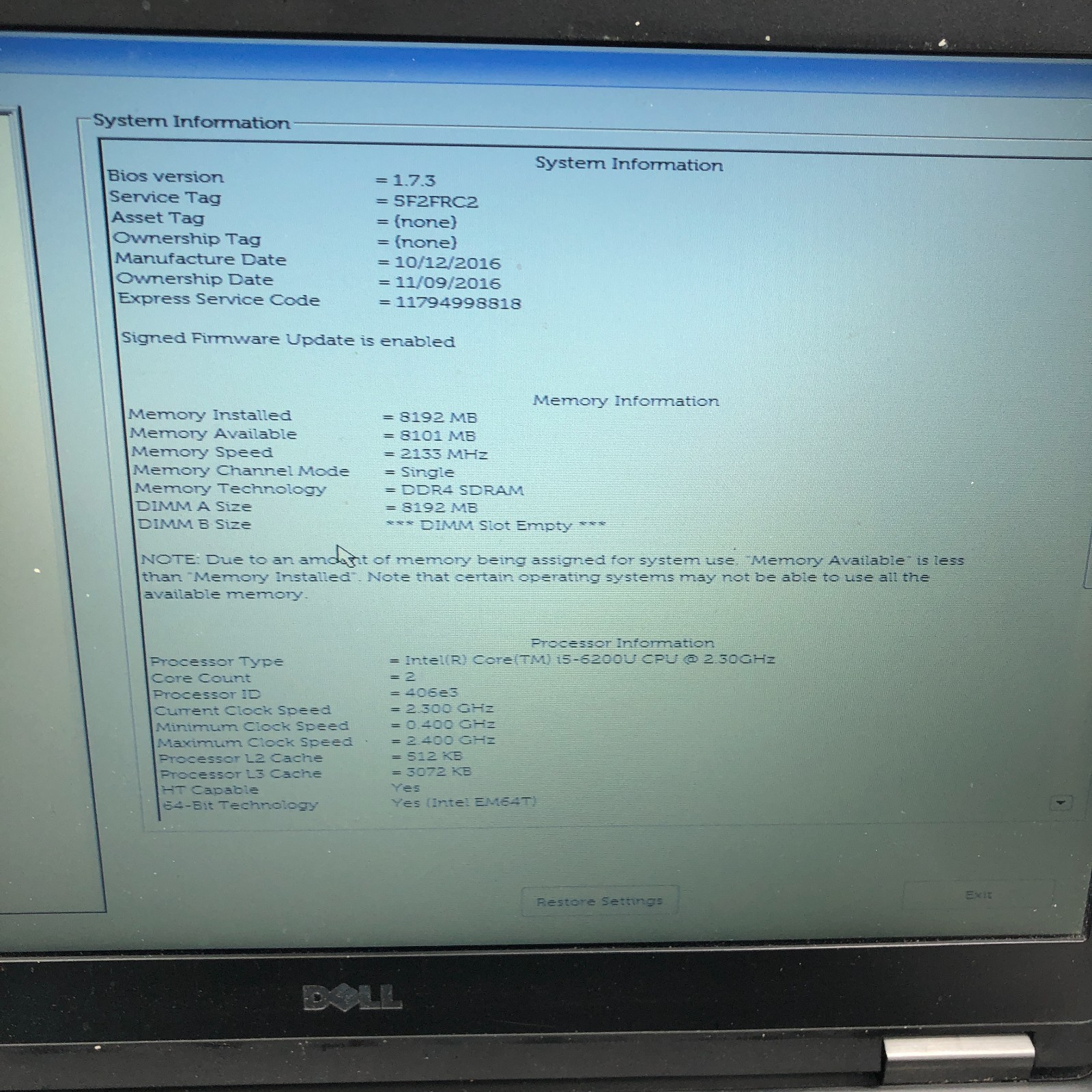 Lot of 5 Dell Latitude E5470 Intel Core i5-6300U 4/8GB RAM No HDD *Read*