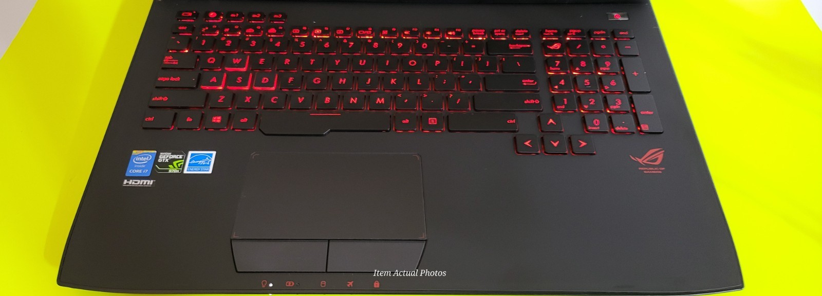ASUS ROG G751JT 17.3” Intel i7-4710HQ 256GB SSD 24GB Ram win 11