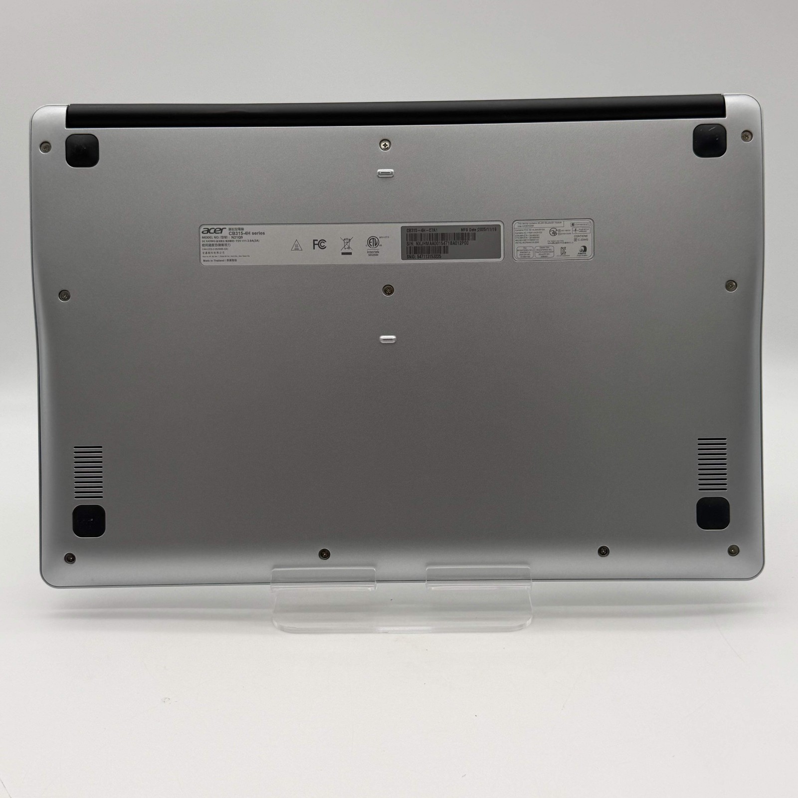 Acer Chromebook 315 15.6-inch Intel Celeron 4GB RAM 64GB Silver, Charger & Wired