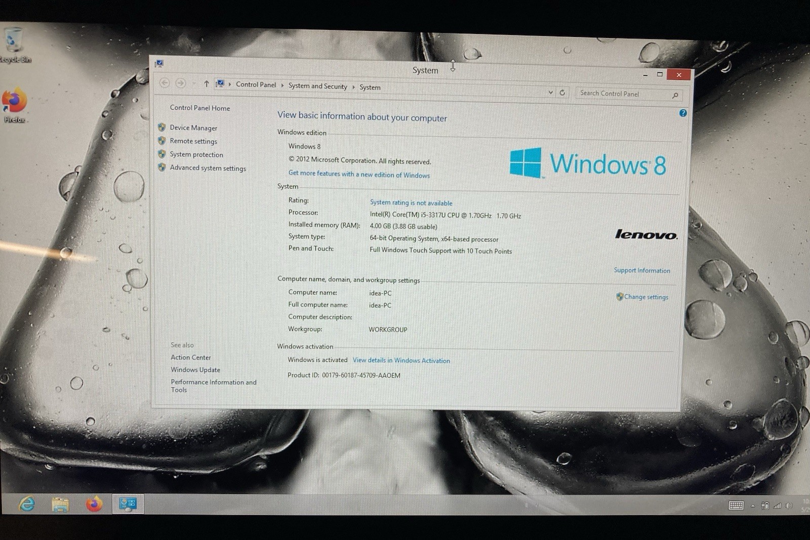 Lenovo IdeaPad Yoga 13 20175, 2-in-1 Laptop/Tablet /Vintage Retro Windows 8/SSD