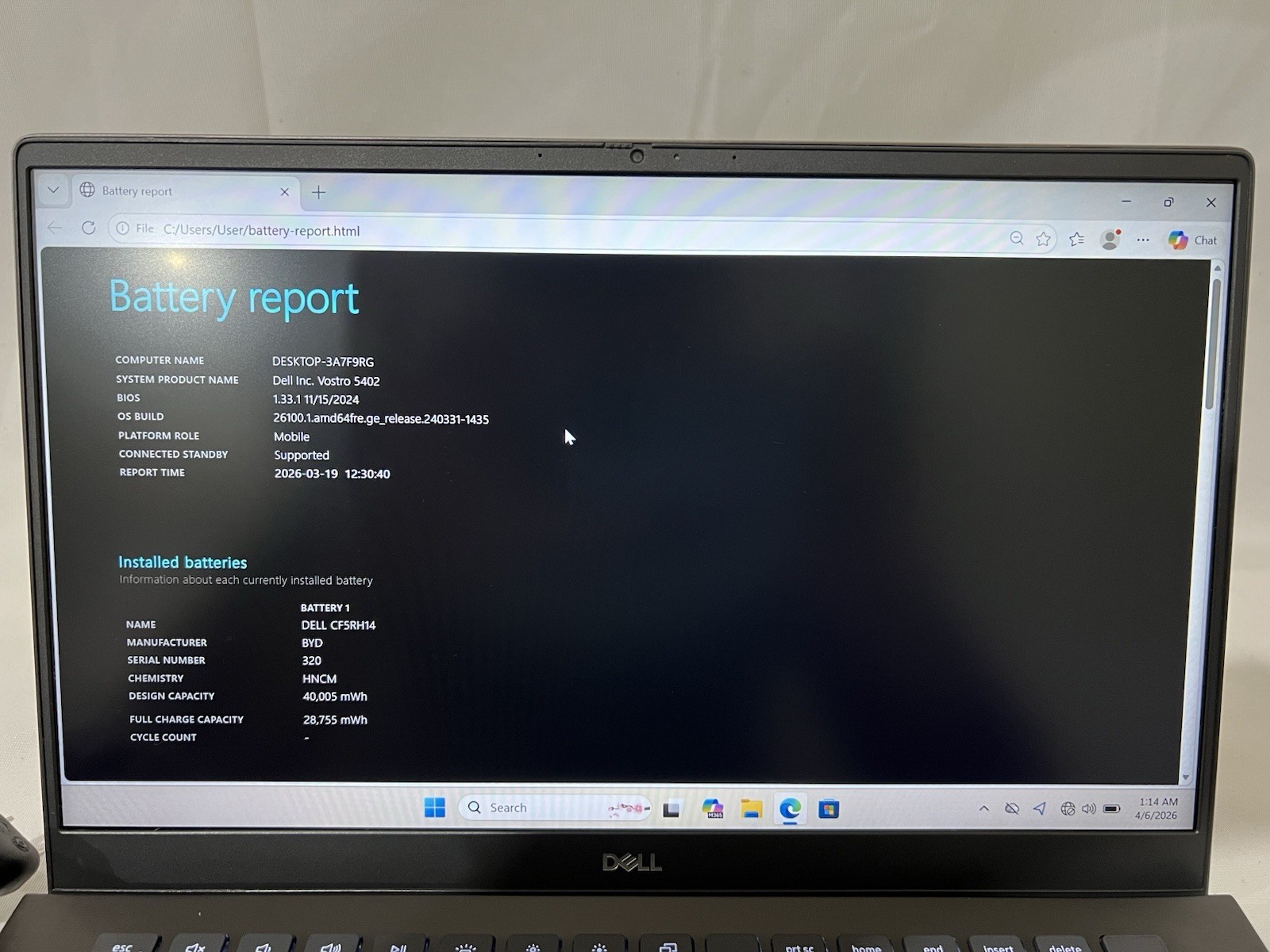 Dell Vostro 5402 14″ (i7-1165G7, 2.80GHz, 16GB RAM, 256GB NVMe SSD)Win11Pro wGPU