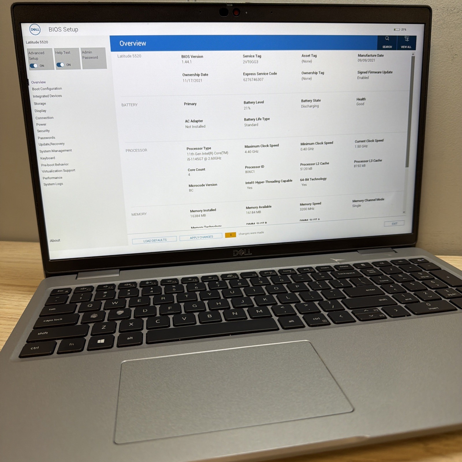 Dell Latitude 5520 i5-1145G7 16GB 512GB SSD 15″ FHD Win11 – Good Cond