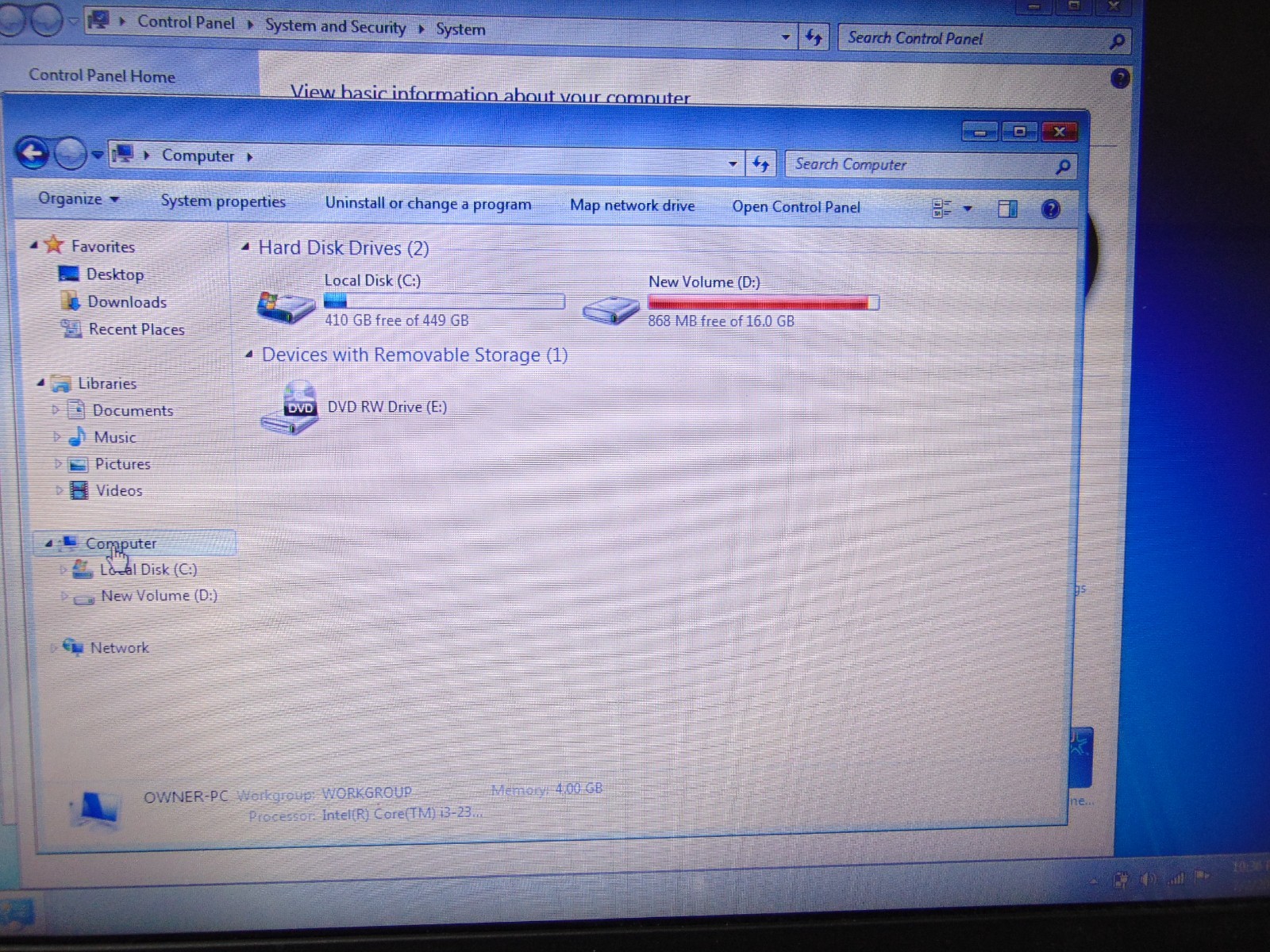 Toshiba Satellite R845-S80 Laptop i3-2310M 2.10GHZ 14″ 4GB 750GB DVD Windows 7