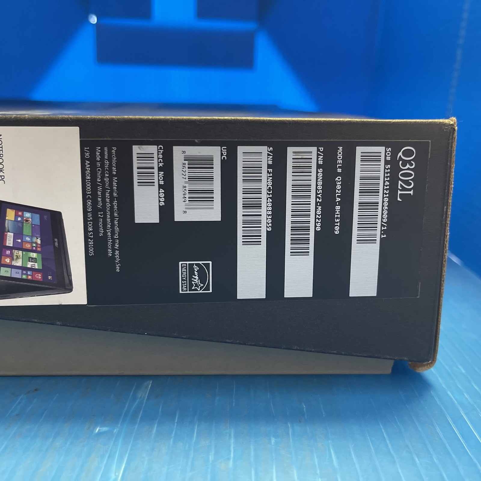 ASUS Q302L 13.3″ Intel Core i3-520U Win10 Home 500GB HDD 6GB RAM