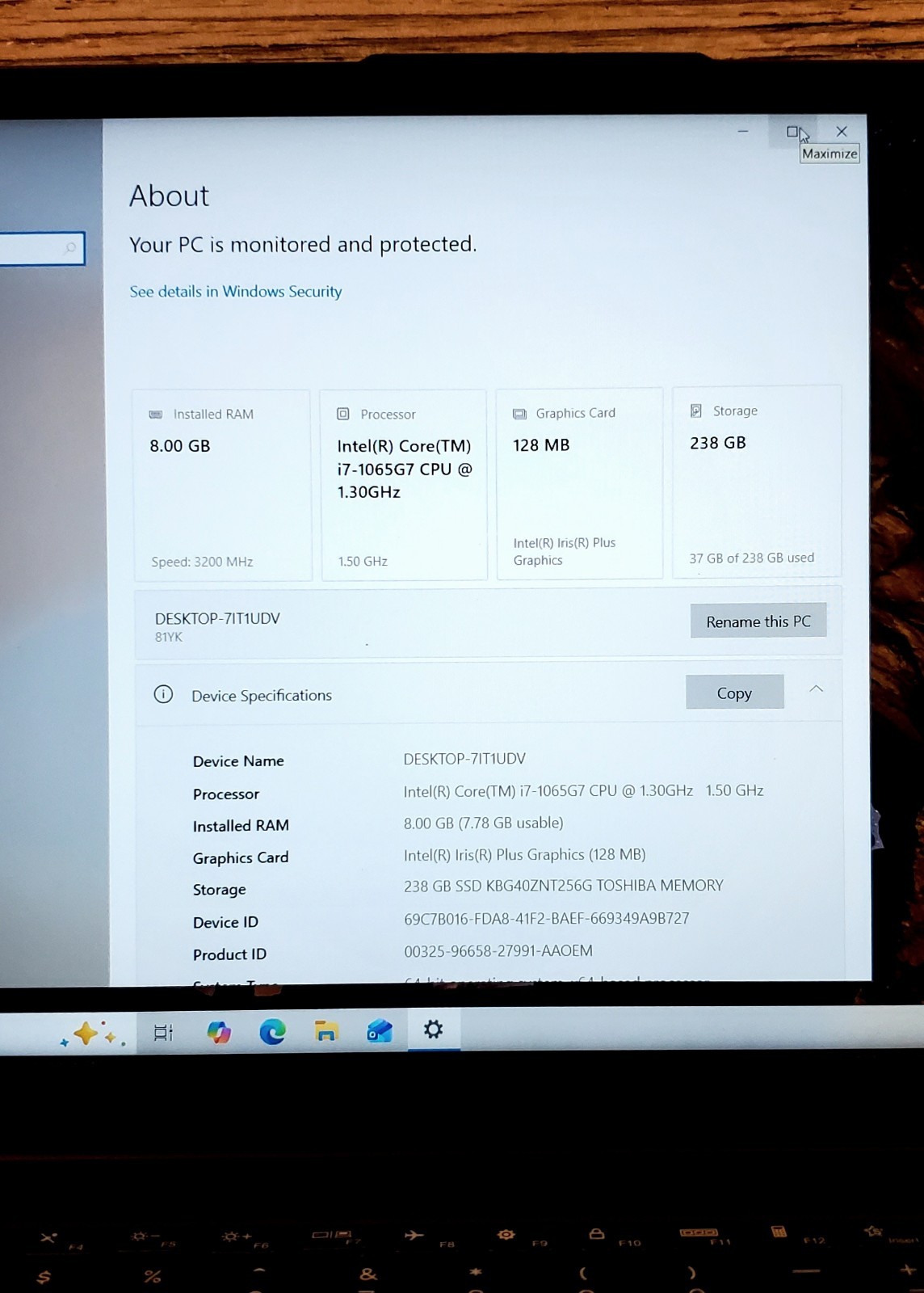 Lenovo IdeaPad 5 15.6″ Intel i7-1065G7 8GB 256GB SSD Touch Screen W10 Laptop