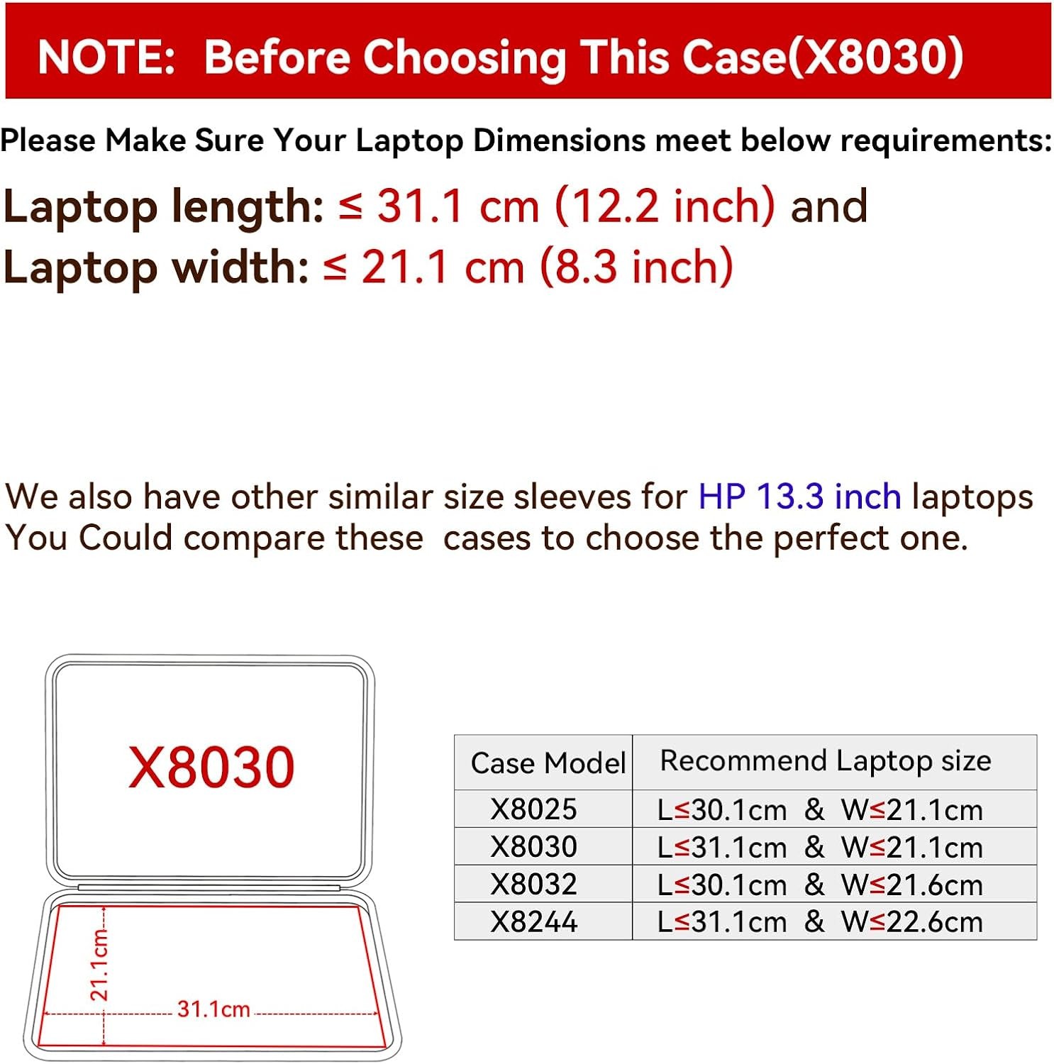 Hard EVA Protective Sleeve Case for 14 inch HP ZBook Ultra G1a EliteBook X G1a