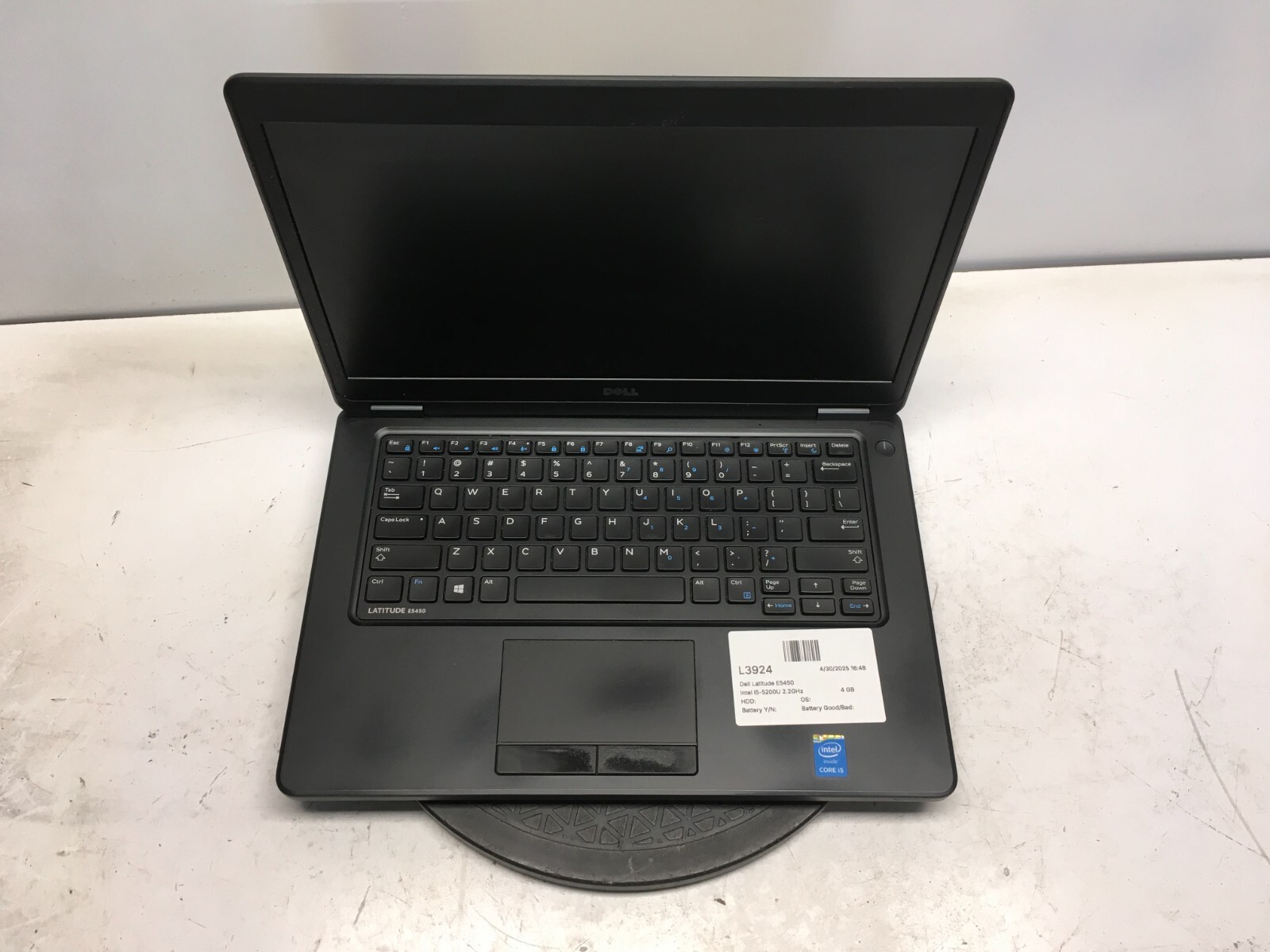 Dell Latitude E5450 Intel i5-5200U 2.2GHz 4 GB NO HDD No Batt