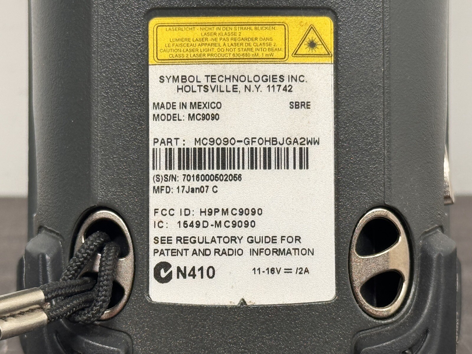 Symbol MC9090-GF0HBJGA2WW 1D Barcode Scanner – L21