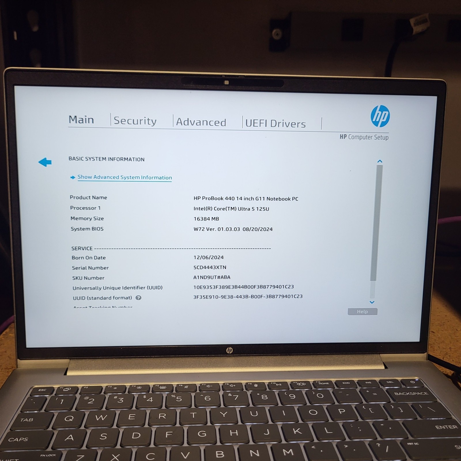 Scratched LCD HP ProBook 440 G11 Laptop Intel Ultra 5 125U 4.3GHz 16GB 512GB SSD