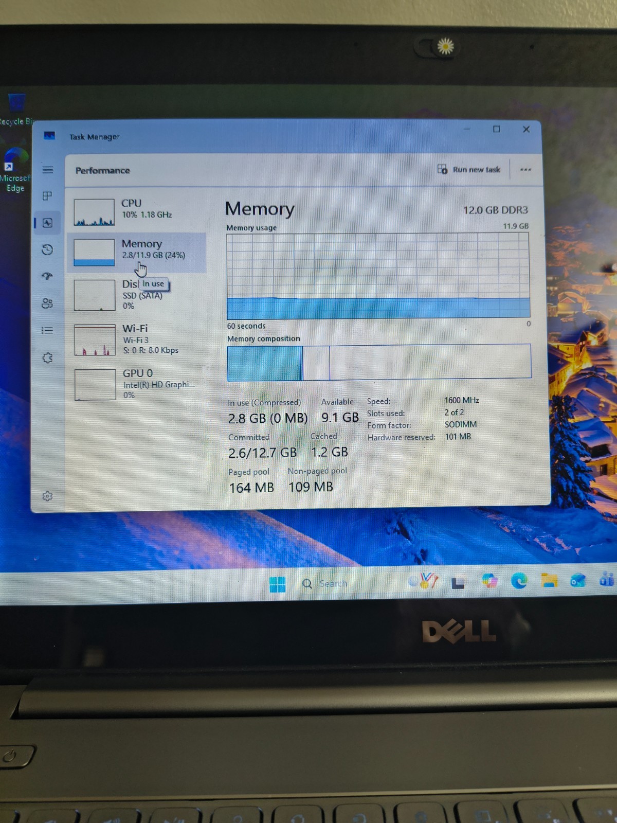 Dell Inspiron 15 7537 Touch Core i5-4200U@1.6GHz 12GB 256GB SSD BkLit KB Win11Hm