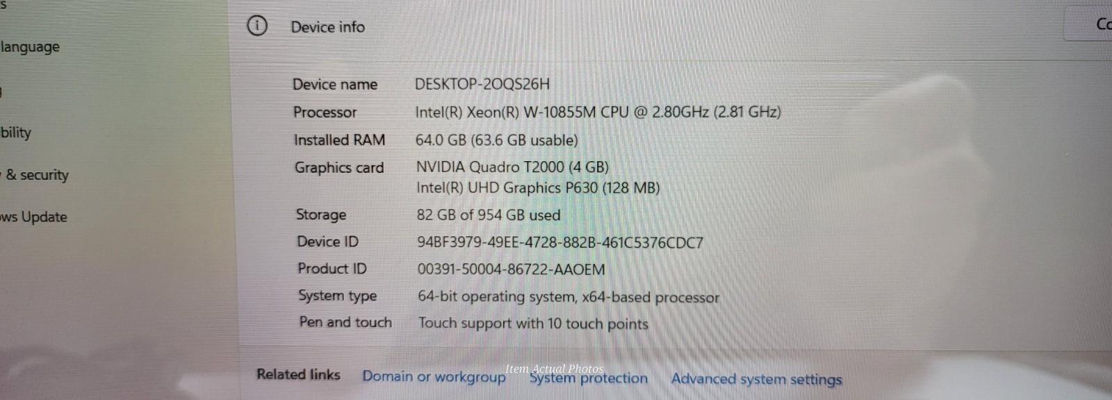 Dell Precision 7550 15.6” FHD Xeon W-10855M ⭐64GB 1TB SSD Quadro T2000 ⭐ Touch