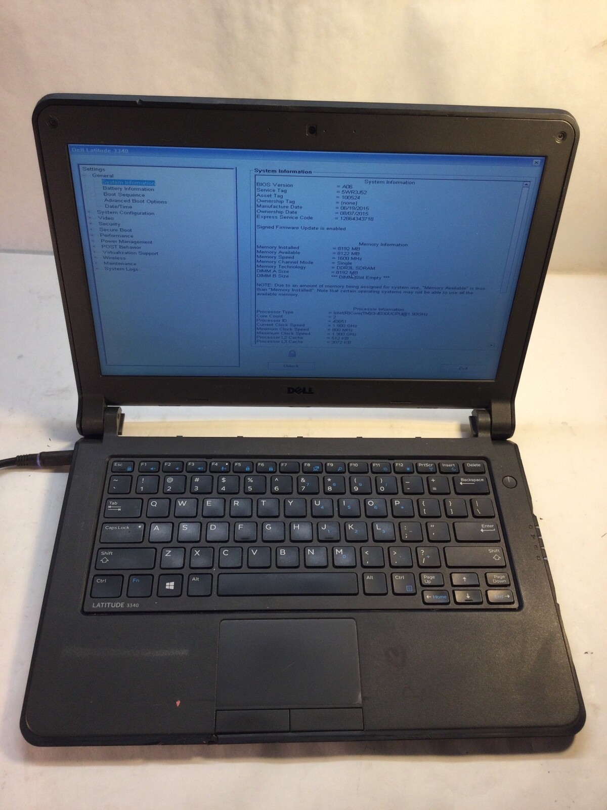 Dell Latitude 3340 13″ Laptop Intel Core i3 4th Gen – *PARTS* MZ