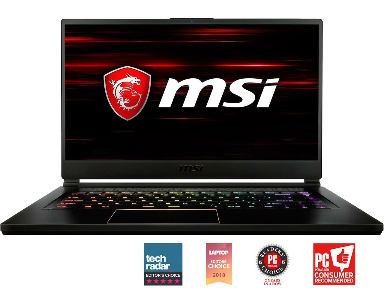 MSI Gaming GS65 Stealth Thin Core i7 CPU 512GB SSD, 32GB RAM, GTX 1070 8G 144Hz