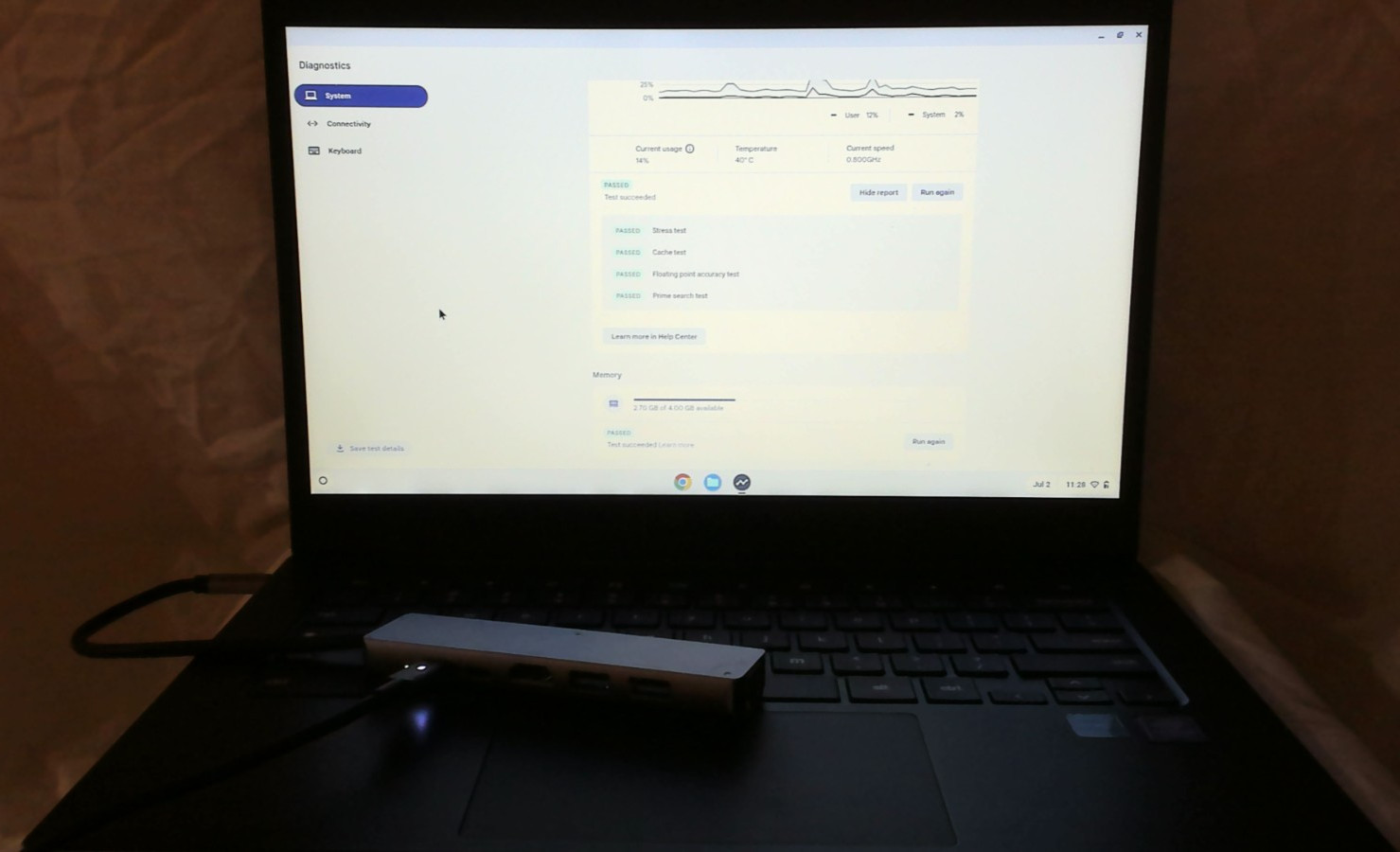 Samsung Galaxy Chromebook Go 14″ XE345XDA (2021) Excellent+Sleeve, Charger & Hub