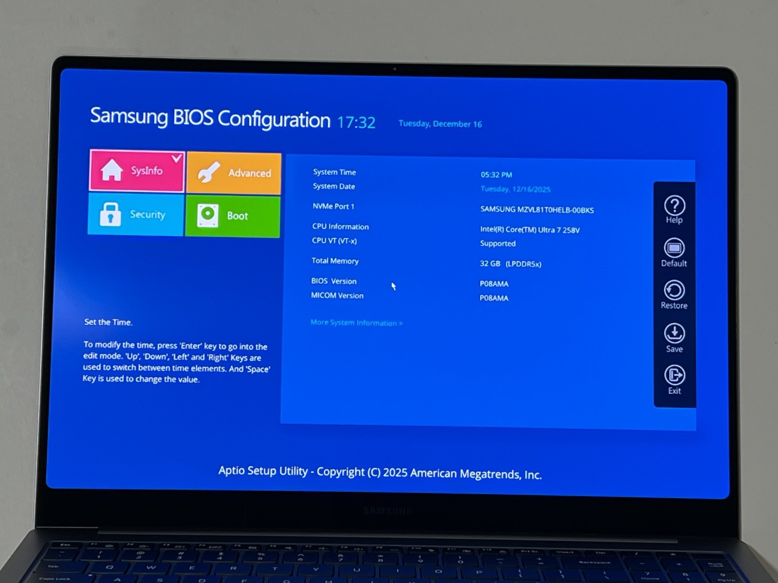 Samsung Galaxy Book5 Pro 16″ 3K Touch PC Ultra 7 RAM 32GB SSD 1TB NP960XHA #0D