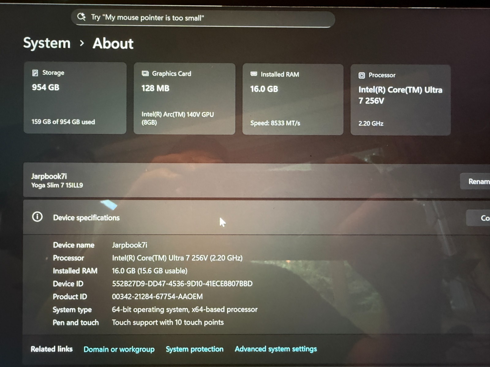 Lenovo Yoga Slim 7i Aura 15.3″ 2.8K OLED Laptop – Intel Ultra 7 256V 16GB 1TB