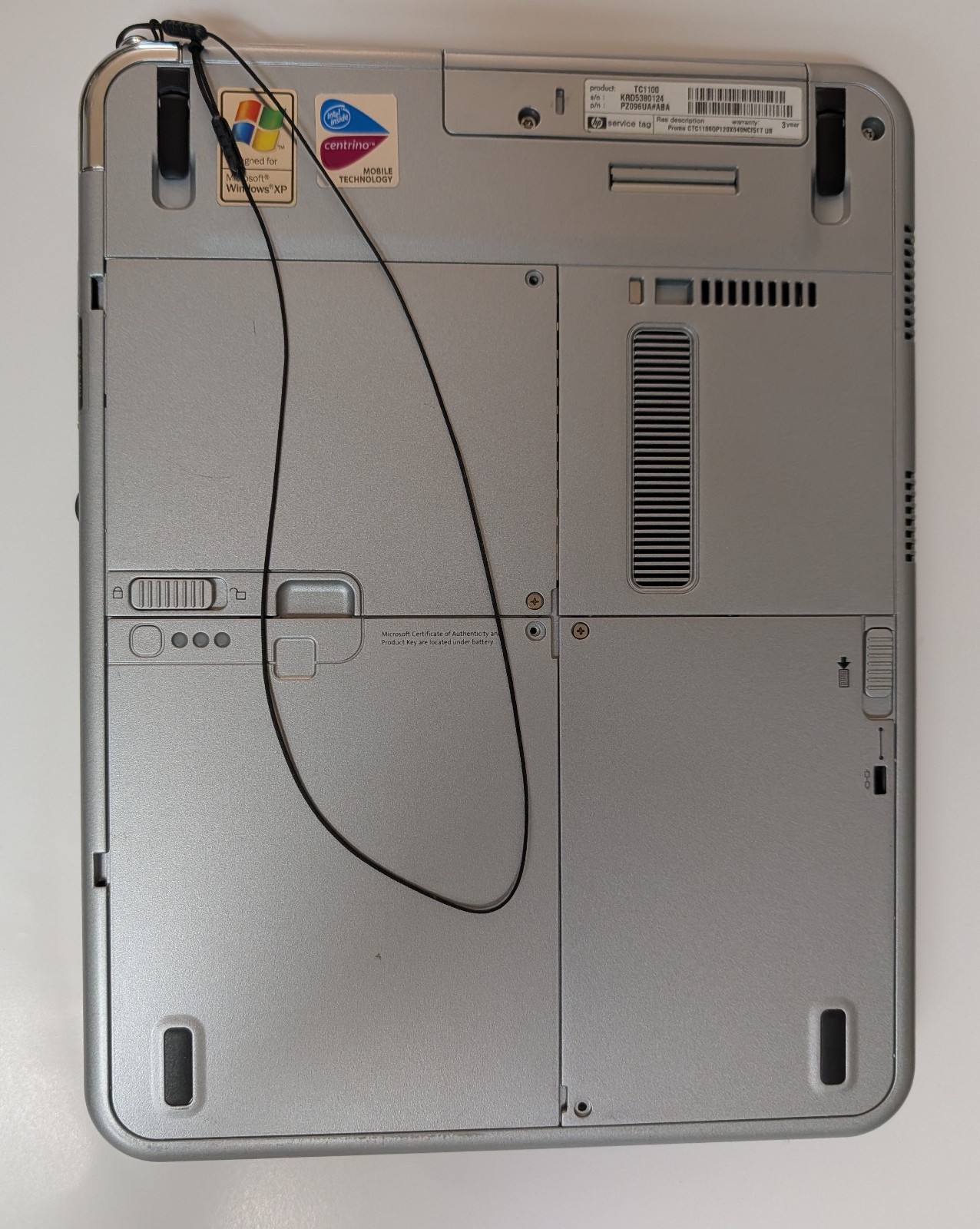 HP Compaq TC1100 – Windows XP Tablet Laptop – 1.2GHz Pentium M 2GB UMPC