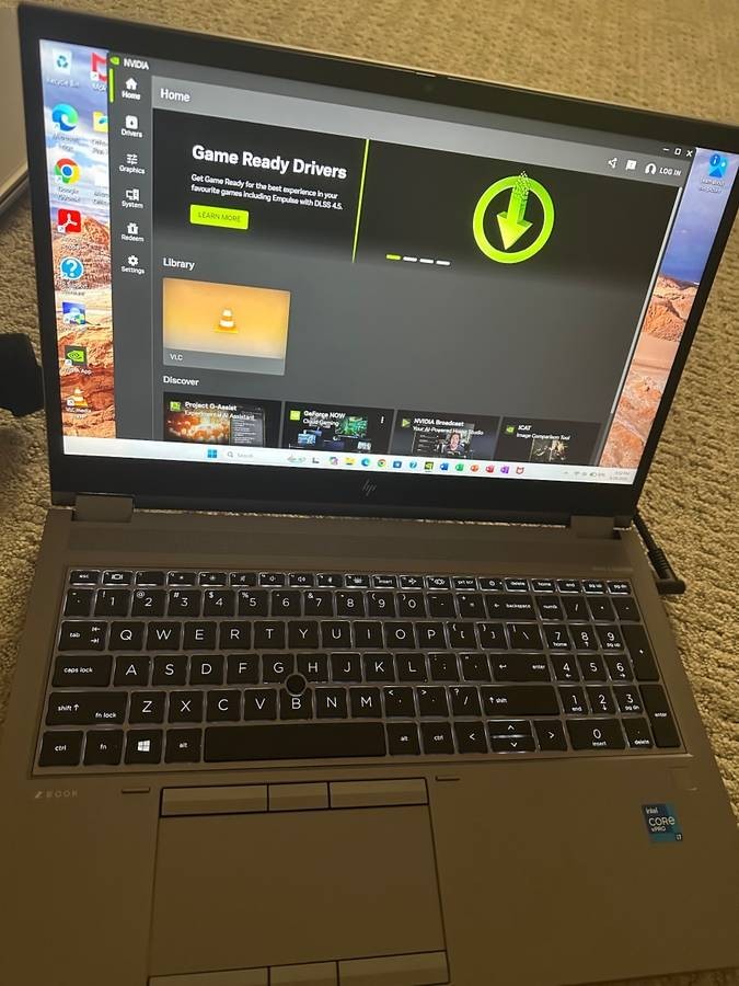 HP ZBook Fury G8 16-inch Laptop i7-11850H 32 GB RAM 1 TB SSD NVIDIA RTX A2000