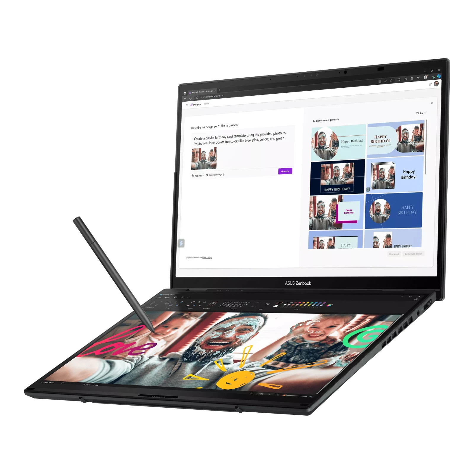 NEW ASUS Zenbook Duo Dual AI Powered 2-in-1 14″ OLED TOUCH Ultra 9-185H 32GB 2TB