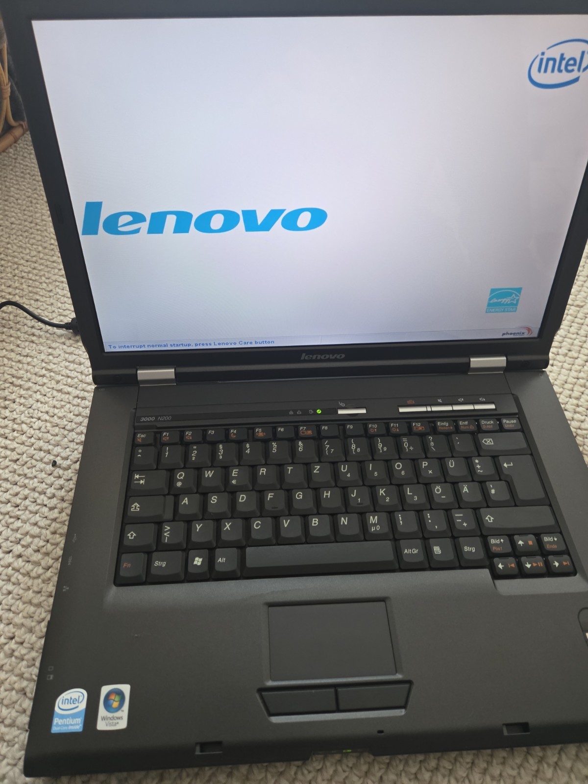 Lenovo 3000 N200 RETRO Laptop Pentium Dual Core T2390 15.4″