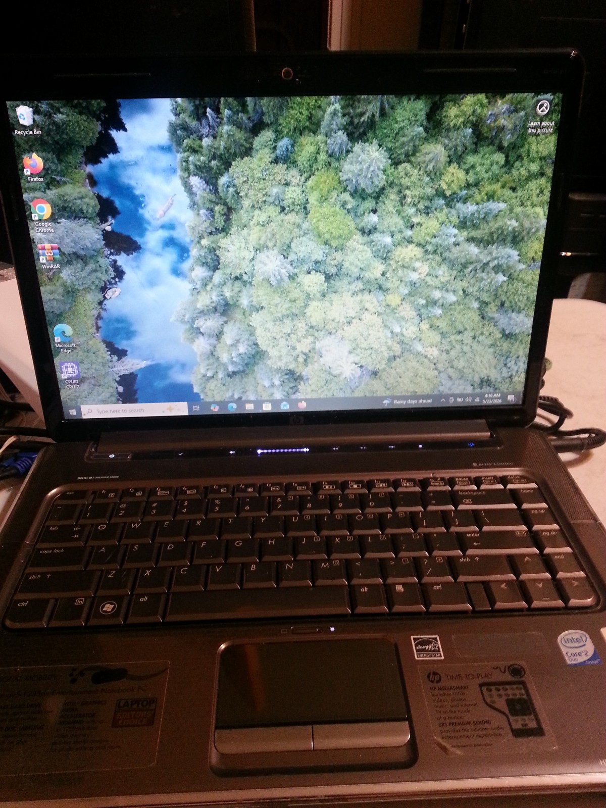 HP DV5 1235DX 15″ Laptop Intel 2GH, 4Ram, 250HDD, Windows 10 PRO