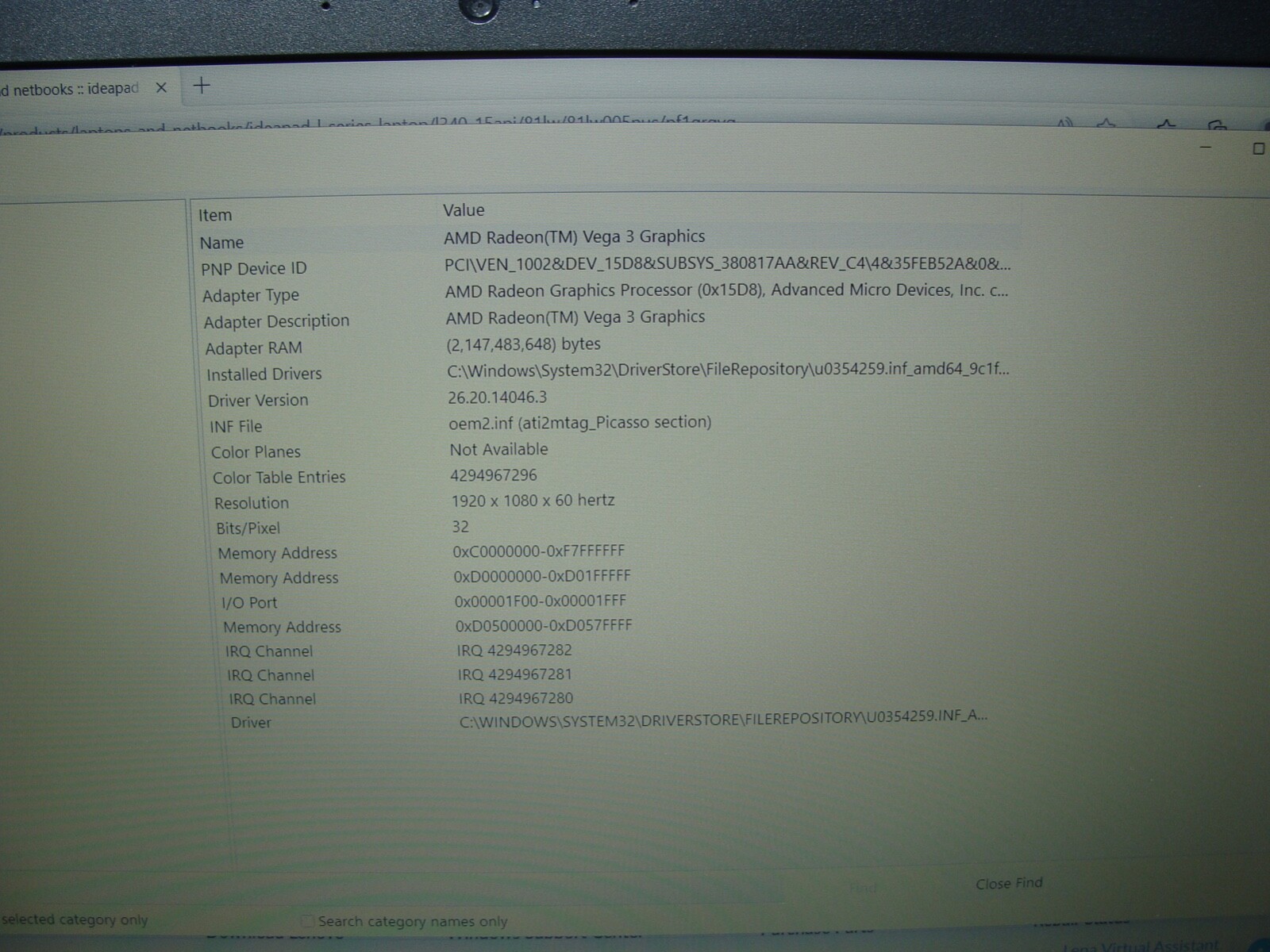 Power Battery Lenovo Ideapad L340-15API Ryzen 3-3200U 2.6Ghz 8GB Radeon GPU 2 GB