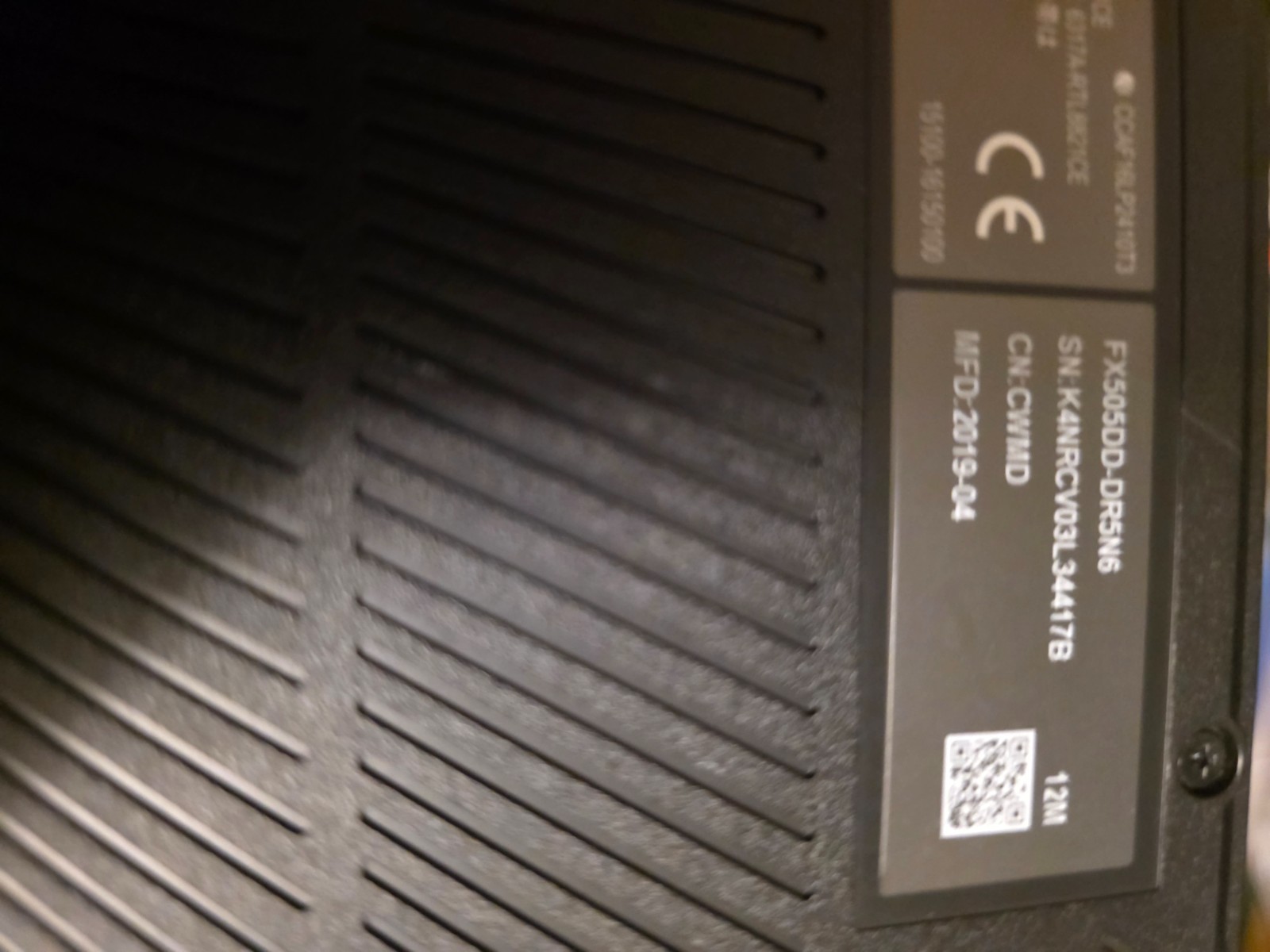 Used ASUS TUF Gaming Laptop FX505D, AMD R5 3550H, 256GB, SSD, 8GB DDR4,