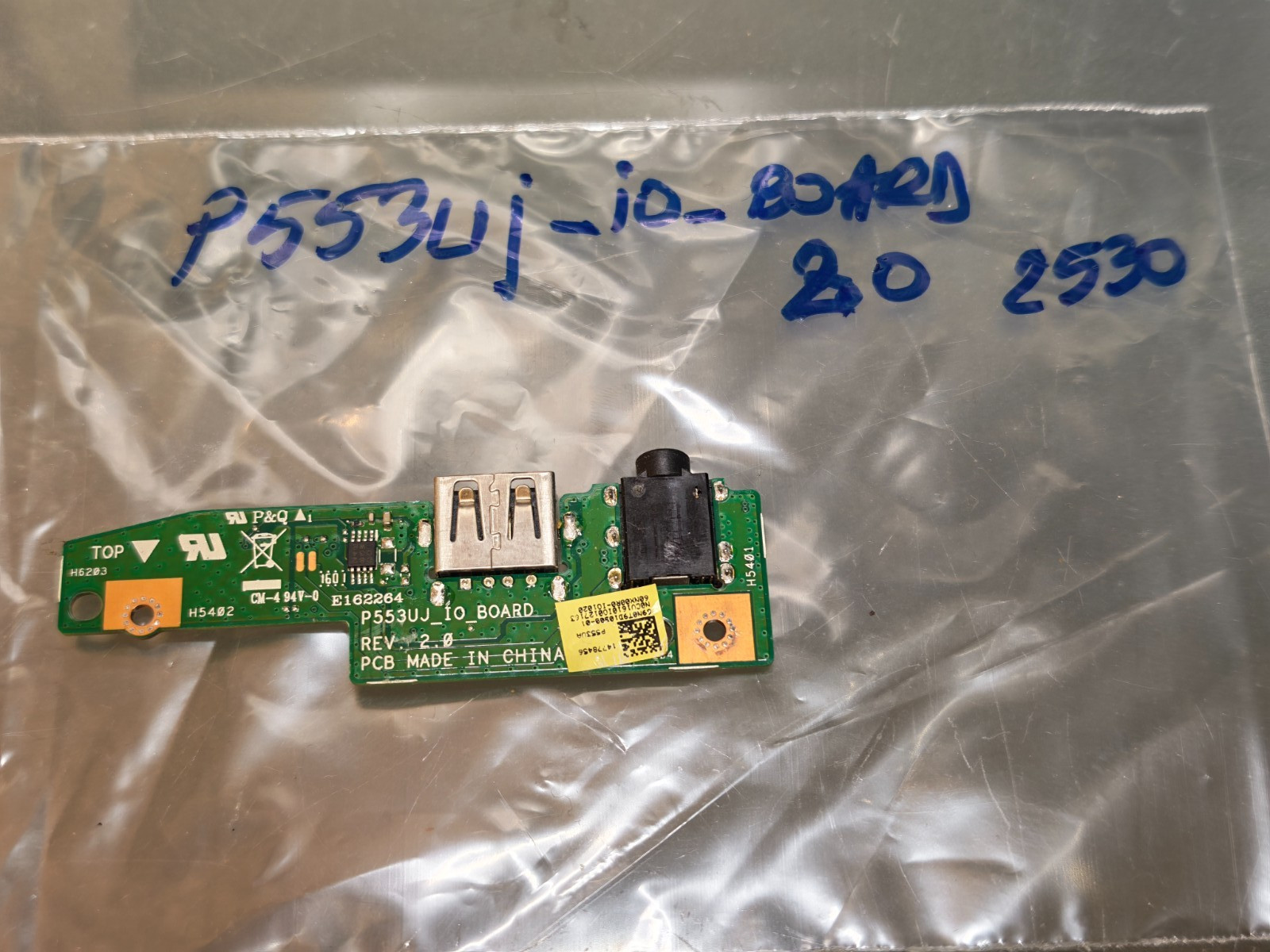 ASUS P2530 P2540 USB CARD AUDIO JACK P553UJ_IO BD REV. 2.0 #