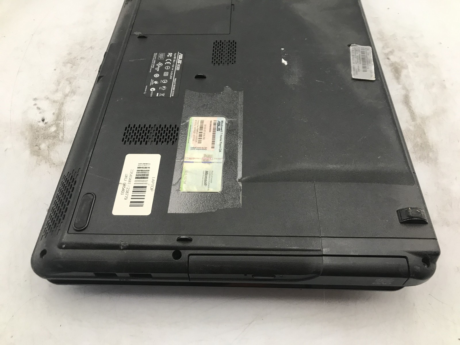 ASUS K50I NOTEBOOK – FOR PARTS/REPAIR – INTEL PENTIUM T4400 – 3GB RAM – READ -BB
