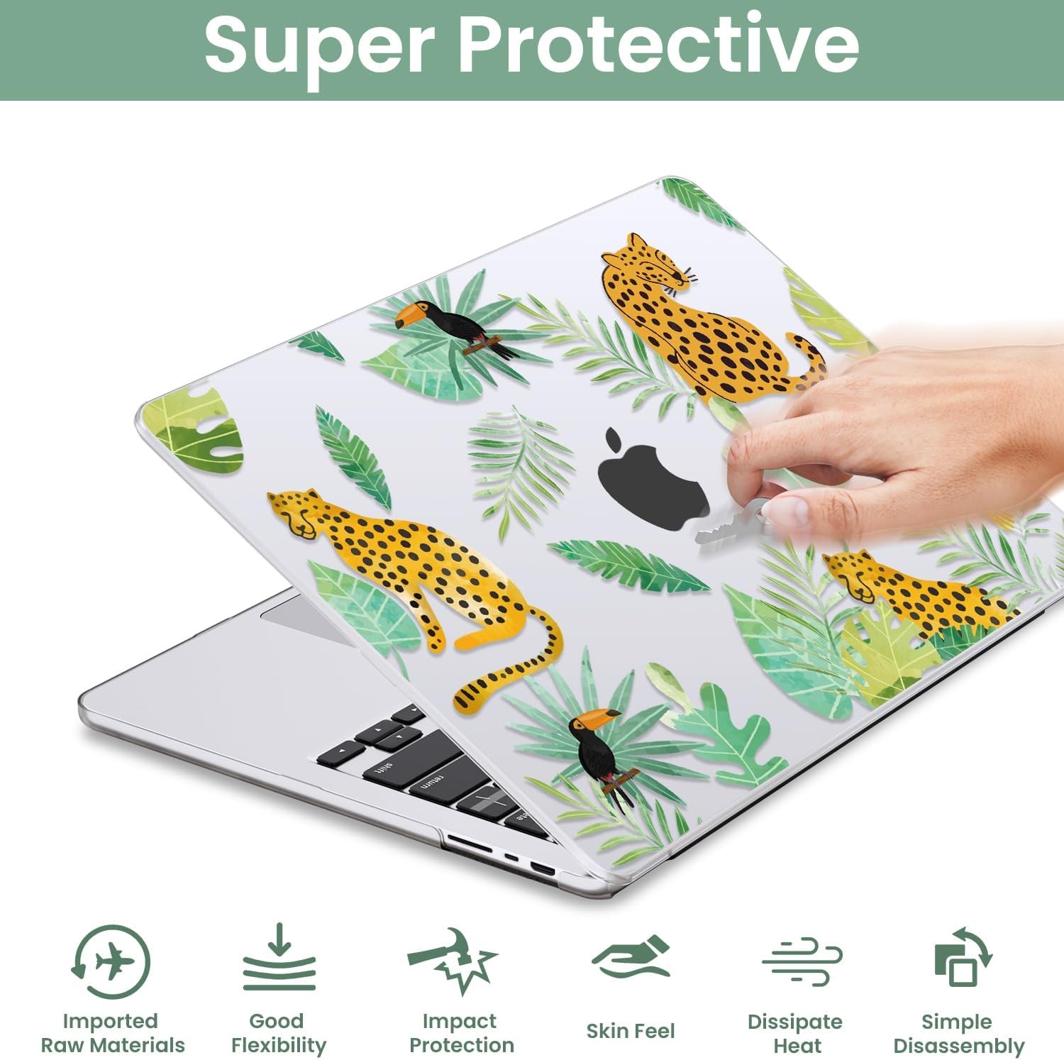 Screen Protector for MacBook Air 13.6″ – Hard Shell Cover with Screen Protector