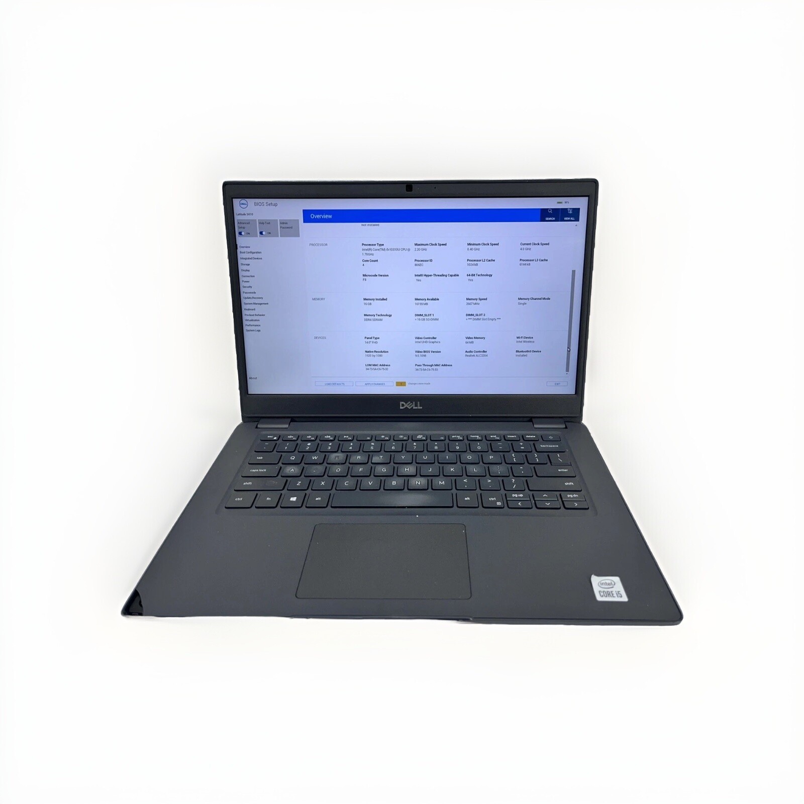 Dell Latitude 3410 14″ FHD i5-10210U @ 1.60GHz 16GB 256GB *Grade C*