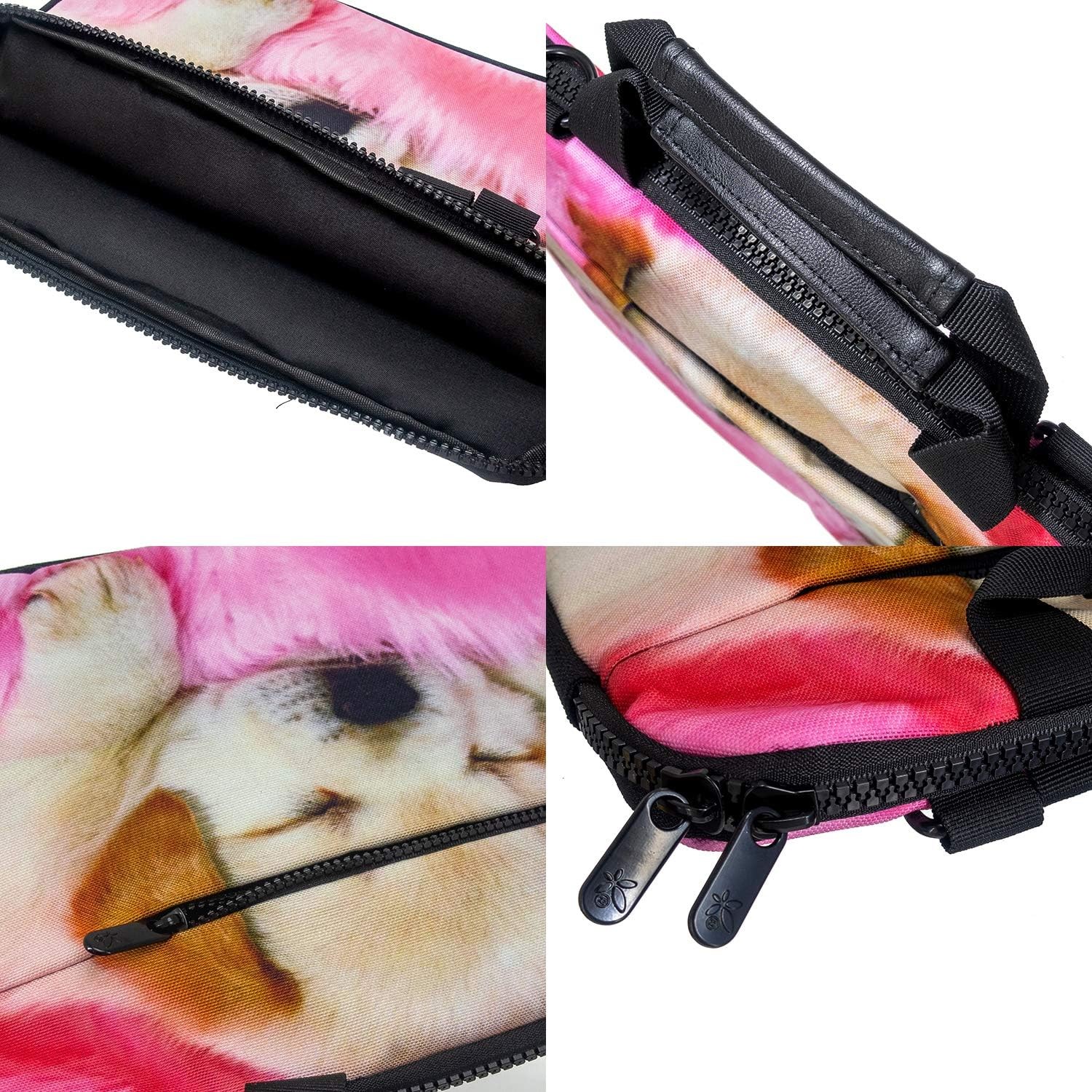 14.5 15 15.6 Inches Canvas Laptop Shoulder Bag Case, Messenger Bag Sleeve Pouch