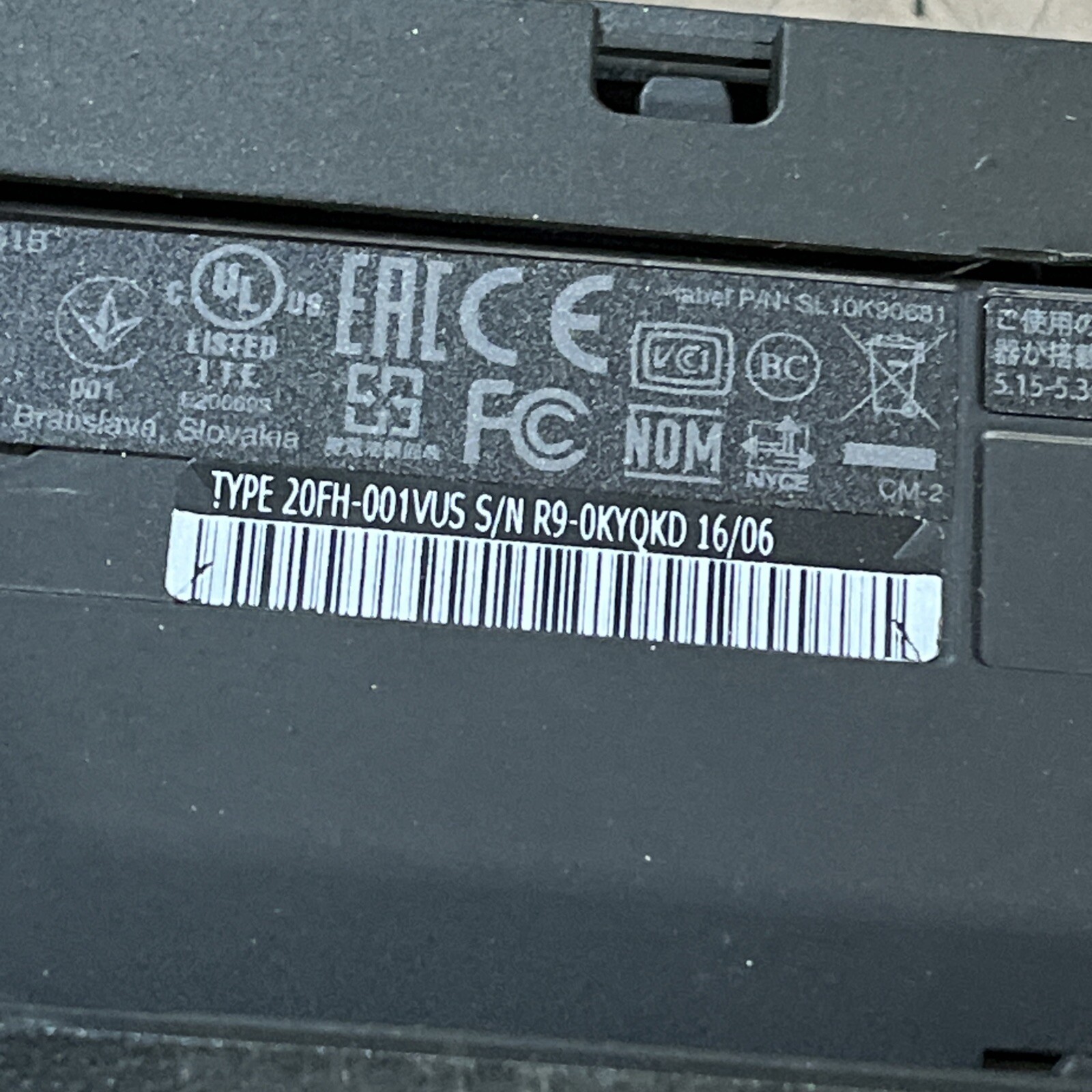 LENOVO THINKPAD T560 INTEL CORE I5-6300U 2.40GHZ 4GB RAM NO HD ,