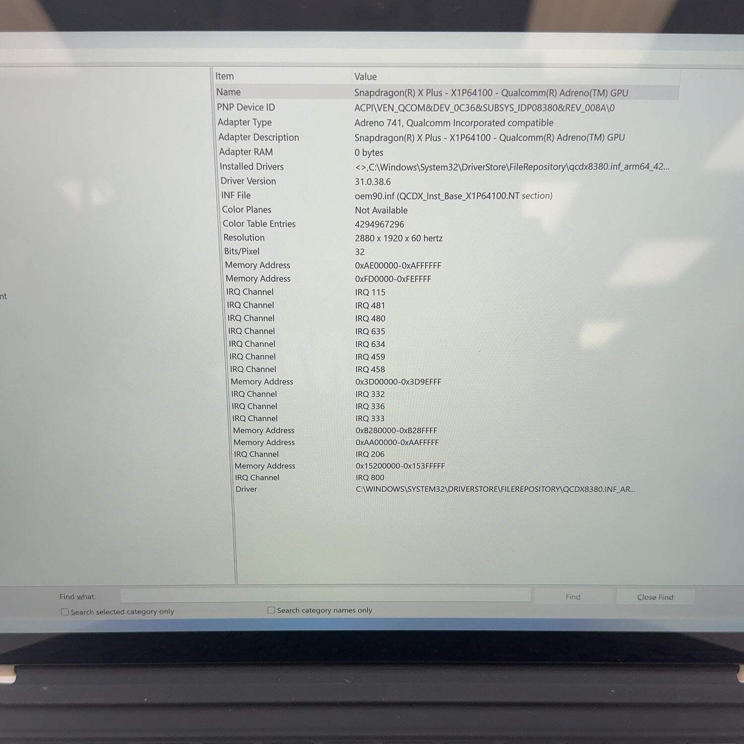 Microsoft Surface Pro 11 2076 13″ Snapdragon X 3.4GHz 16GB RAM 512GB SSD