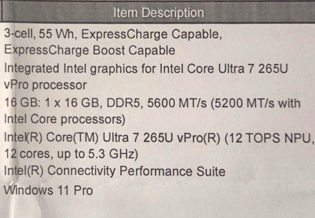 New Dell Pro 14 Plus PB14250 Laptop 14-inch Non-touch, Ultra 7, 16GB, 512GB SSD