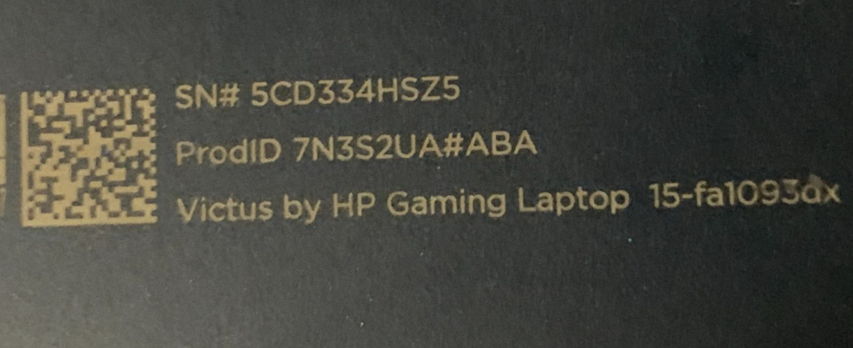HP Victus 15-fa1093dx 15.6″ i5-13420H 2.1GHz 8GB RAM 512GB SSD GeForce RTX 3050