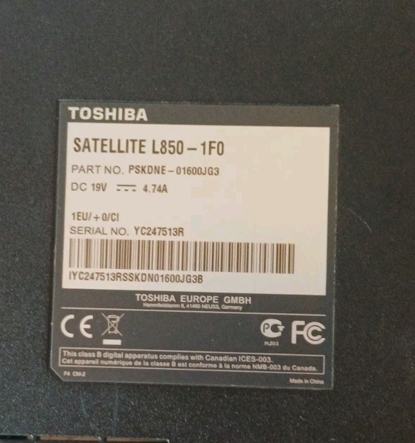 Toshiba satellite L850 1f0 discrete amd gpu 2GB