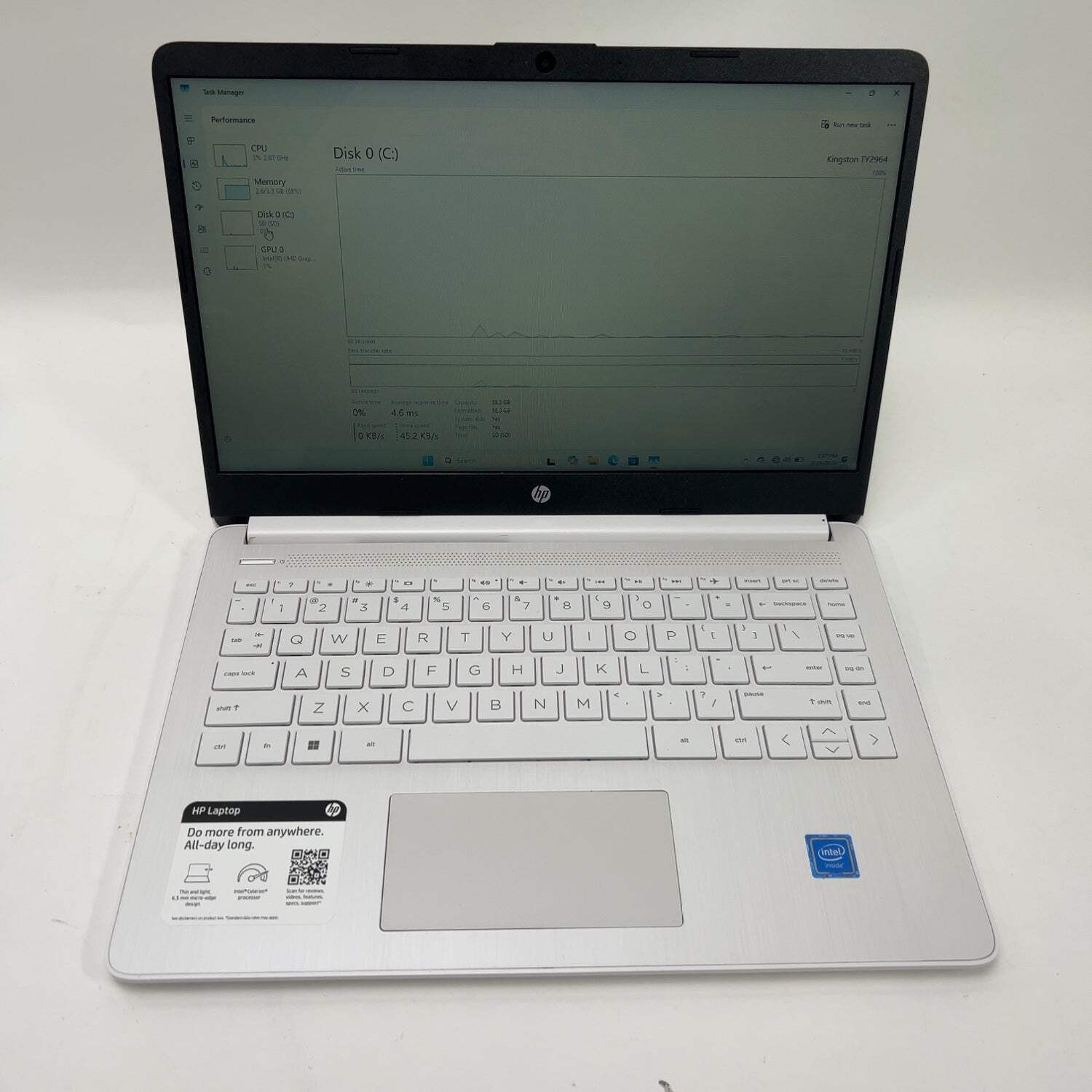 HP 14 Celeron N4120 1.1GHz 4GB RAM 64GB SSD