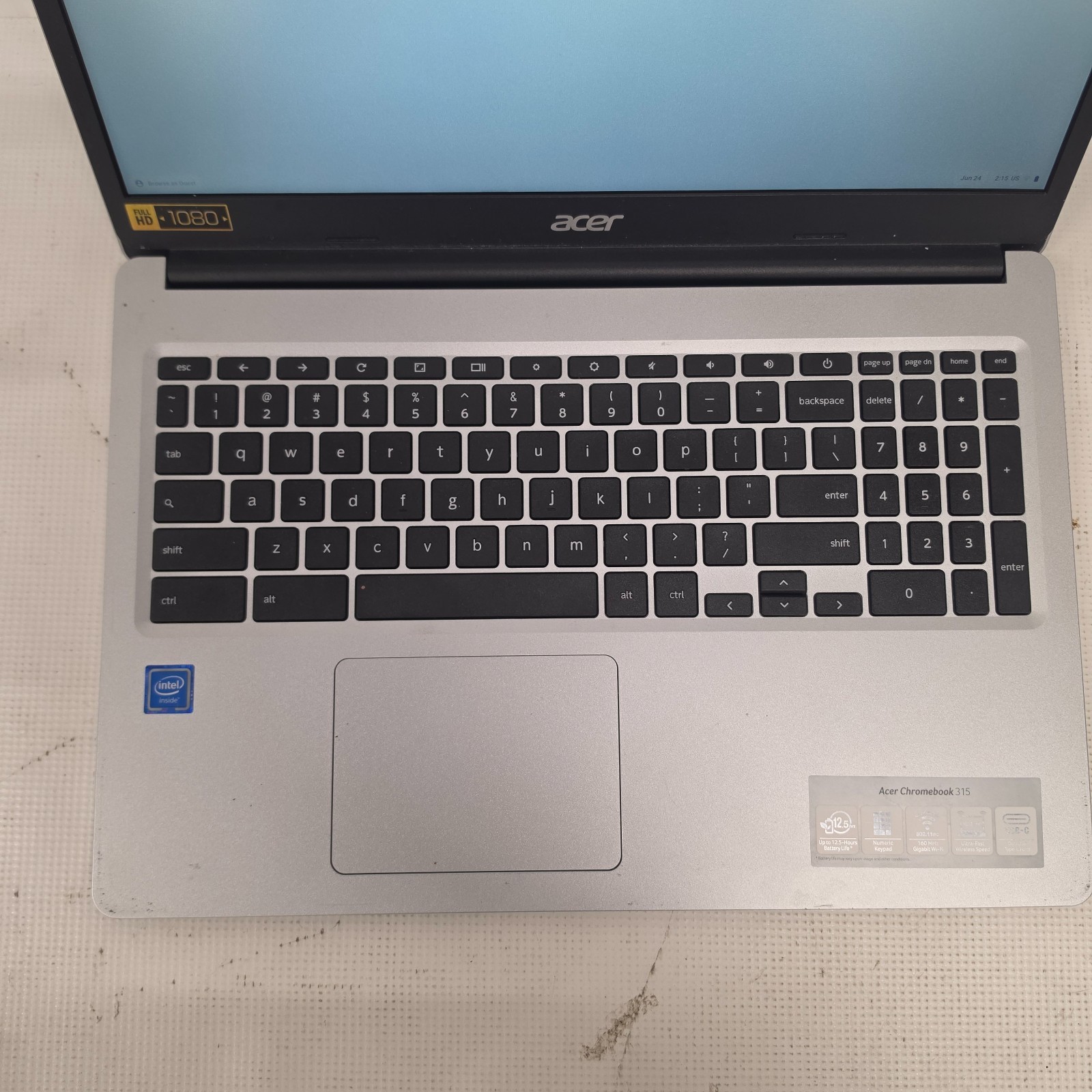 Acer Chromebook CB315-3H N19Q3 Intel Celeron Chrome OS 32GB SSD 15.6″ 4GB Ram