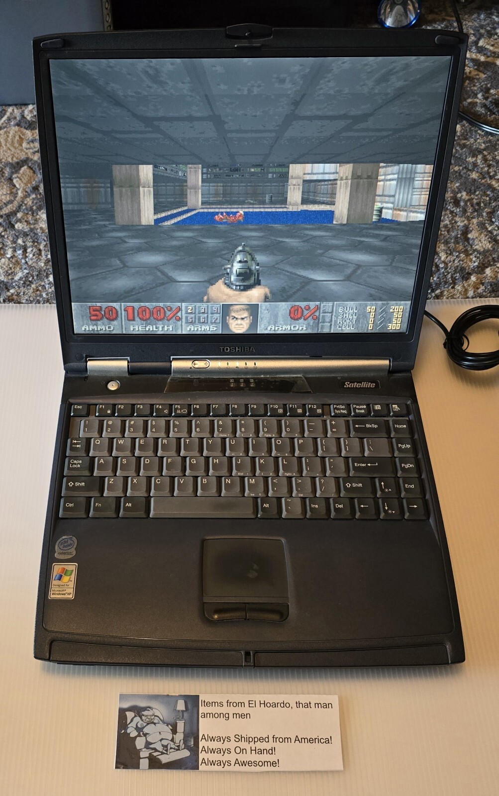 Toshiba Satellite 1000-S157 30GB HDD, 768MB RAM, Celeron 1GHZ READ